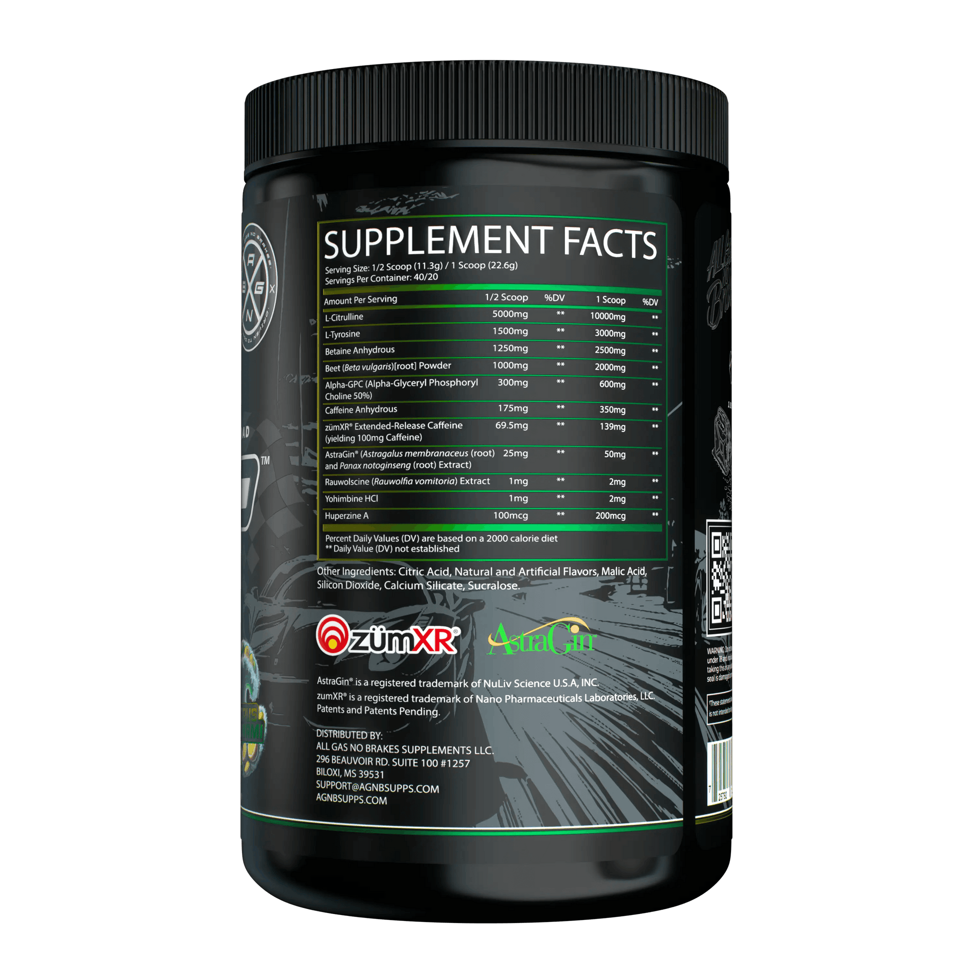 0-100 Pre-Workout™ - All Gas No Brakes Supplements®