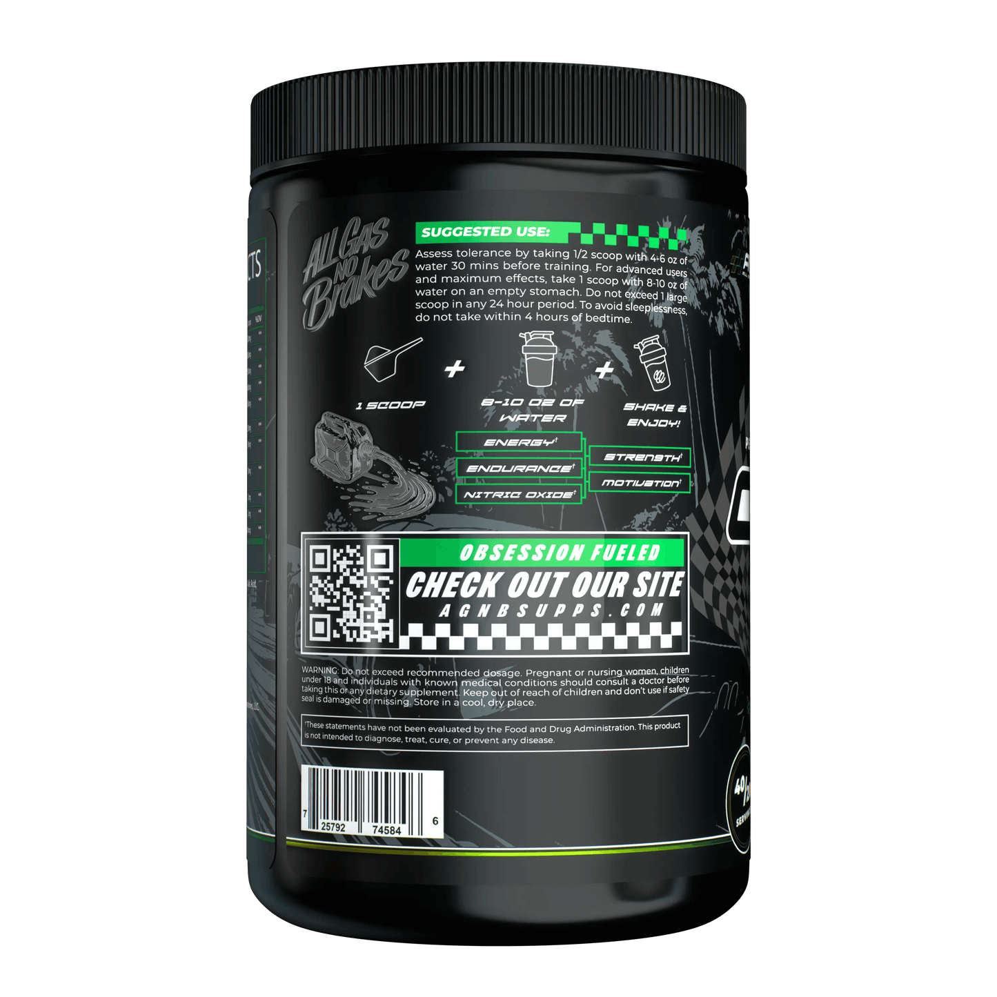 0-100 Pre-Workout™ - All Gas No Brakes Supplements®