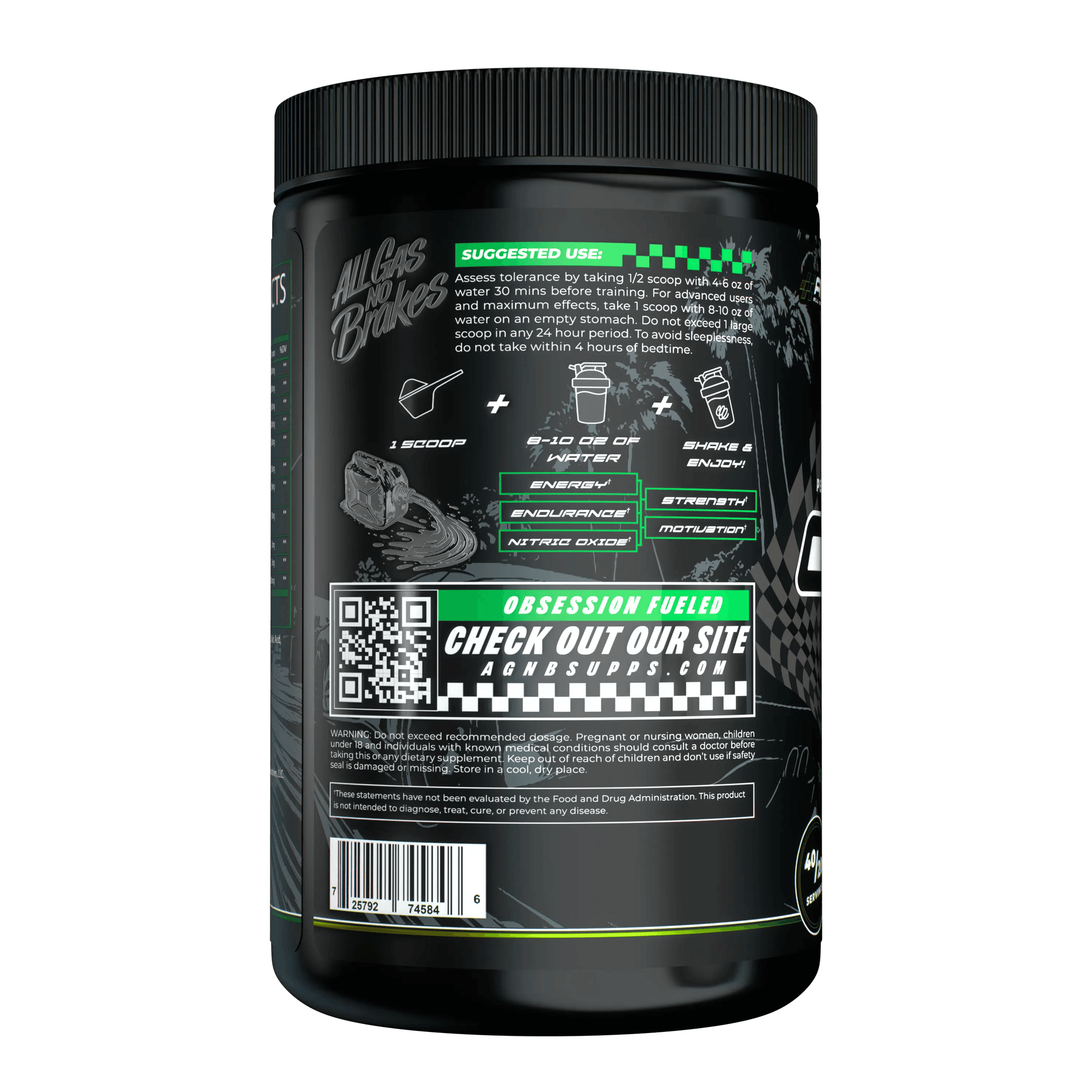 0-100 Pre-Workout™ - All Gas No Brakes Supplements®