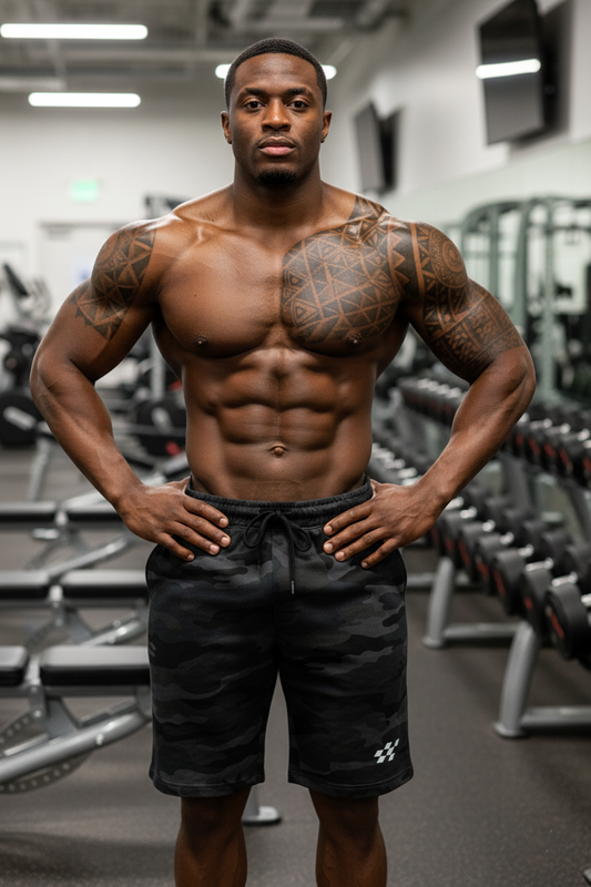 AGNB Black Camo Shorts